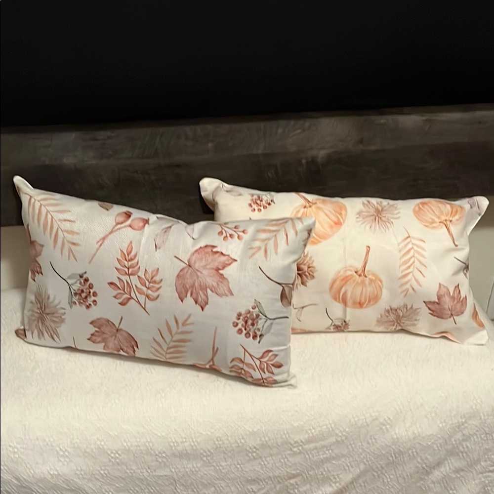 Floral Accent Pillows - Set of 2